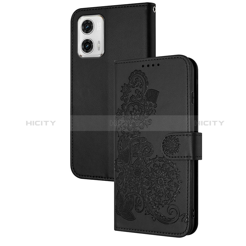 Coque Portefeuille Fleurs Livre Cuir Etui Clapet Y01X pour Motorola Moto G73 5G Plus