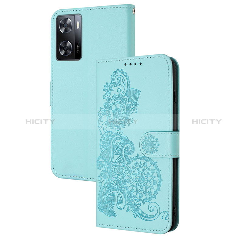 Coque Portefeuille Fleurs Livre Cuir Etui Clapet Y01X pour Oppo A57 4G Plus