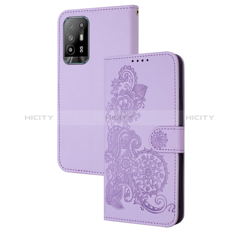 Coque Portefeuille Fleurs Livre Cuir Etui Clapet Y01X pour Oppo A94 5G Plus