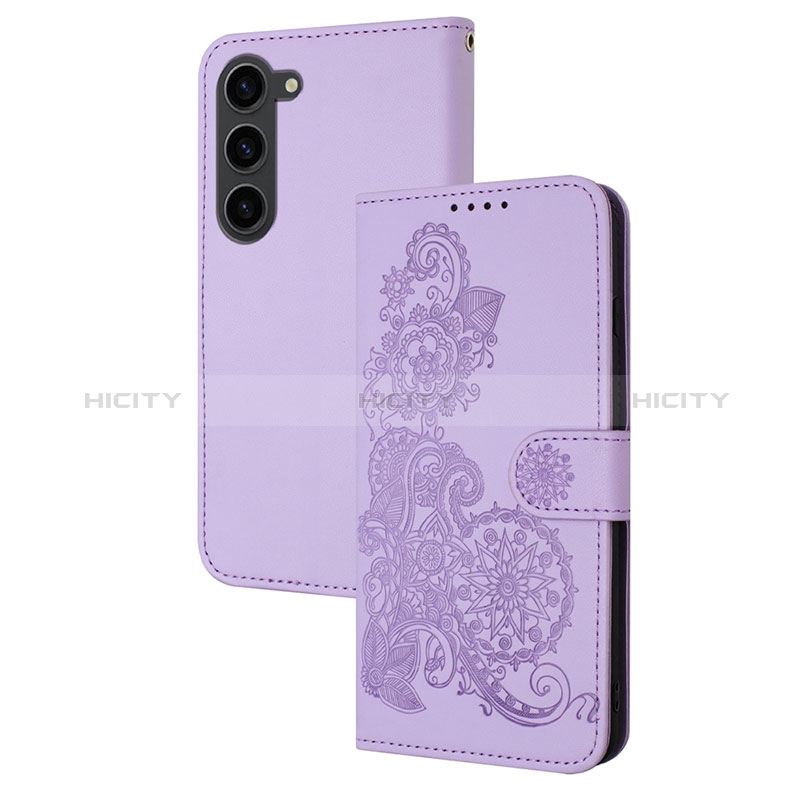 Coque Portefeuille Fleurs Livre Cuir Etui Clapet Y01X pour Samsung Galaxy S22 Plus 5G Plus