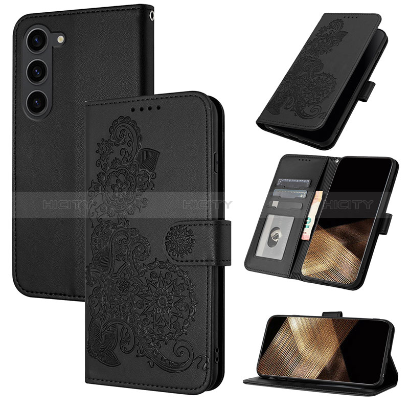 Coque Portefeuille Fleurs Livre Cuir Etui Clapet Y01X pour Samsung Galaxy S24 Plus 5G Plus