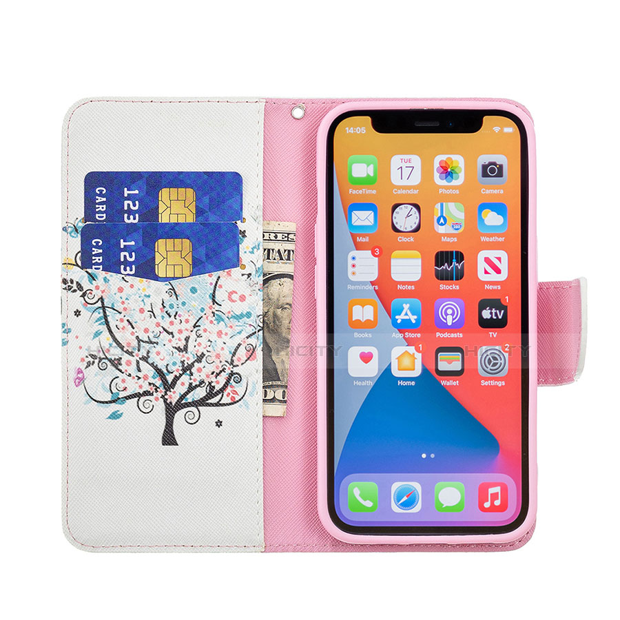 Coque Portefeuille Fleurs Livre Cuir Etui Clapet Z02 pour Apple iPhone 13 Pro Max Mixte Plus