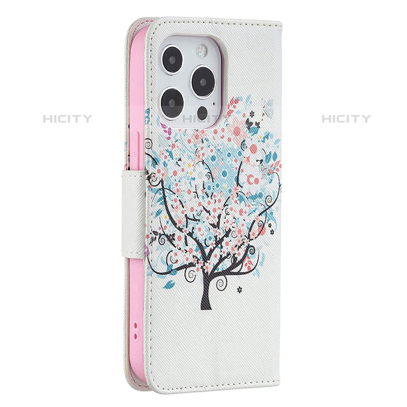 Coque Portefeuille Fleurs Livre Cuir Etui Clapet Z02 pour Apple iPhone 15 Pro Max Mixte Plus