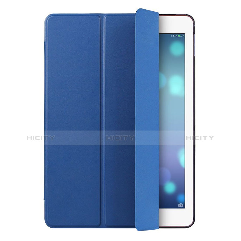 Coque Portefeuille Flip Cuir pour Apple iPad Pro 9.7 Bleu Plus