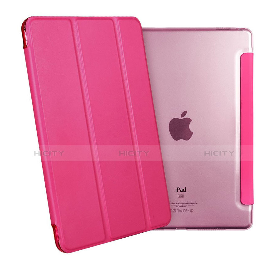 Coque Portefeuille Flip Cuir pour Apple iPad Pro 9.7 Rose Rouge Plus