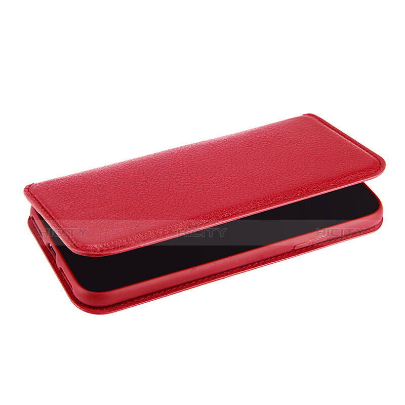 Coque Portefeuille Flip Cuir pour Apple iPhone Xs Max Rouge Plus