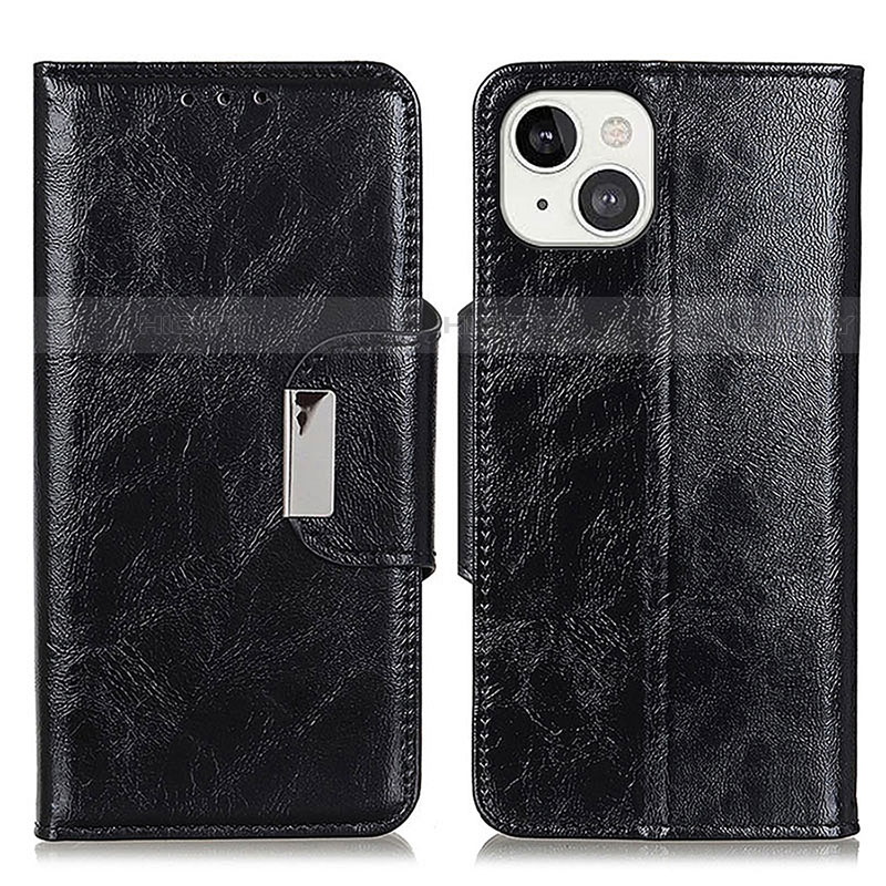 Coque Portefeuille Livre Cuir Etui Clapet A01 pour Apple iPhone 13 Mini Noir Plus