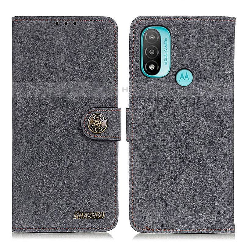 Coque Portefeuille Livre Cuir Etui Clapet A01D pour Motorola Moto E20 Noir Plus