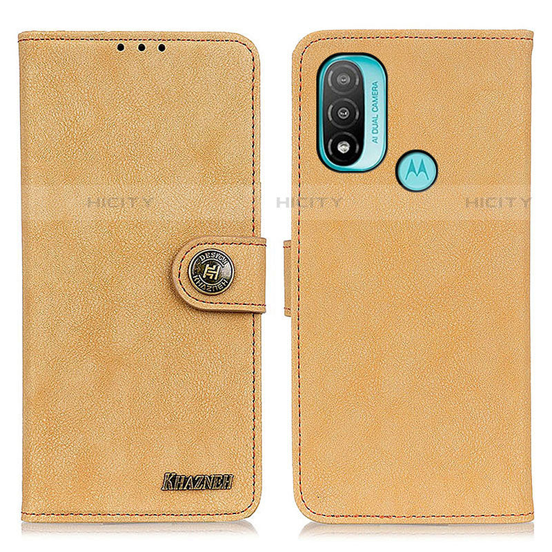 Coque Portefeuille Livre Cuir Etui Clapet A01D pour Motorola Moto E20 Or Plus