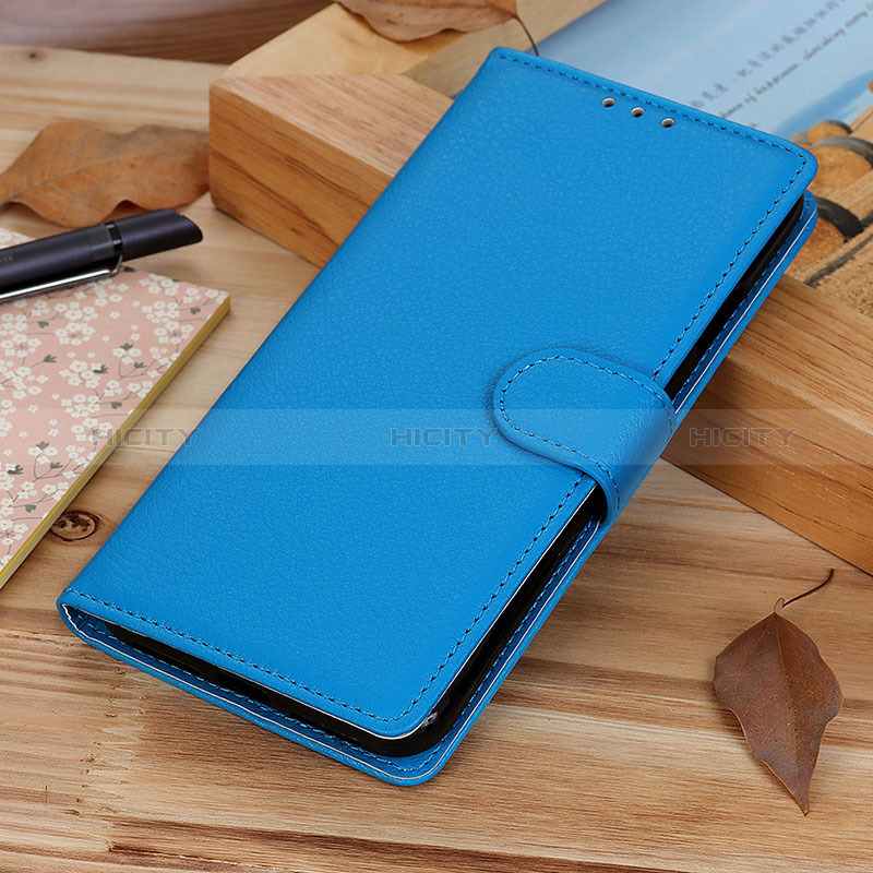 Coque Portefeuille Livre Cuir Etui Clapet A01D pour Motorola Moto Edge 40 Neo 5G Bleu Ciel Plus