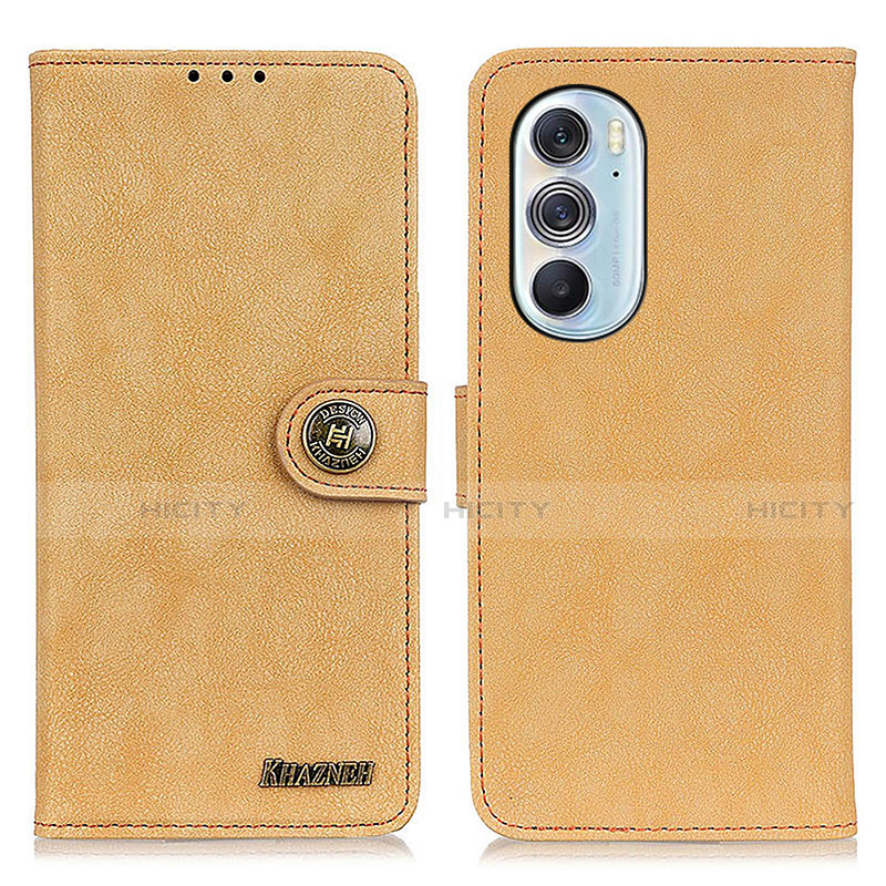 Coque Portefeuille Livre Cuir Etui Clapet A01D pour Motorola Moto Edge X30 5G Or Plus