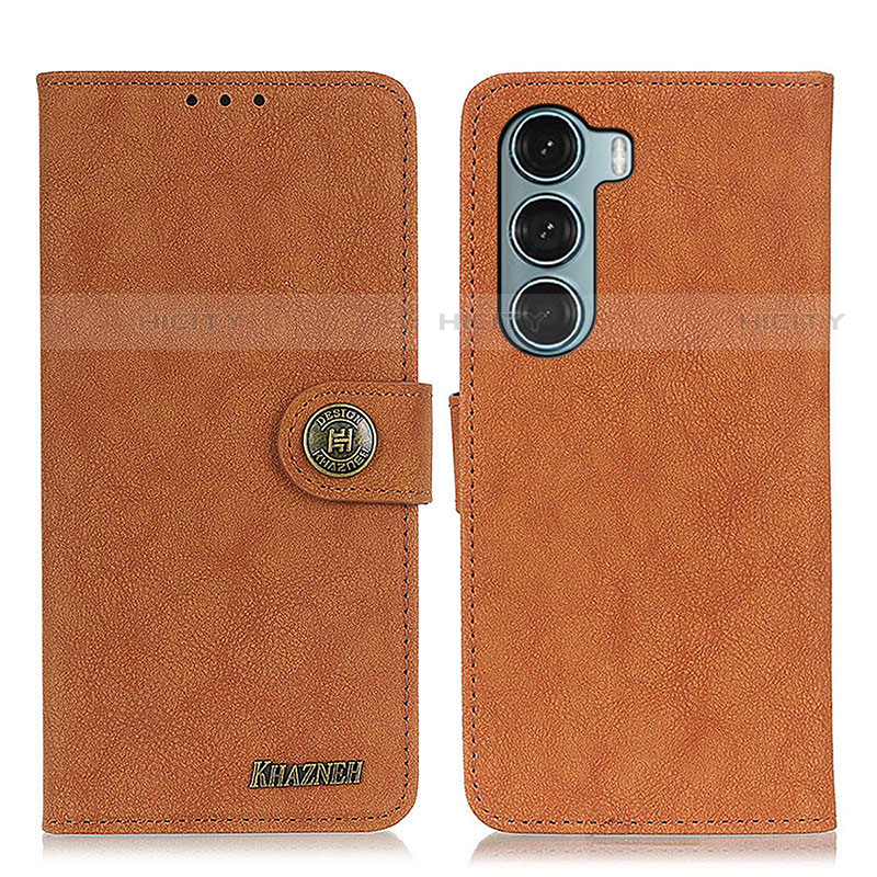 Coque Portefeuille Livre Cuir Etui Clapet A01D pour Motorola Moto G200 5G Marron Plus