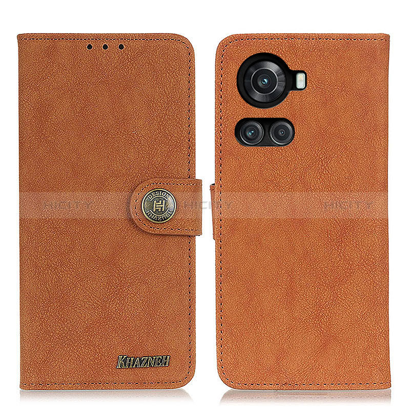 Coque Portefeuille Livre Cuir Etui Clapet A01D pour OnePlus 10R 5G Marron Plus