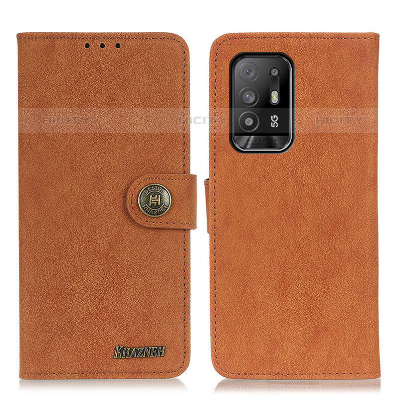 Coque Portefeuille Livre Cuir Etui Clapet A01D pour Oppo A94 5G Marron Plus