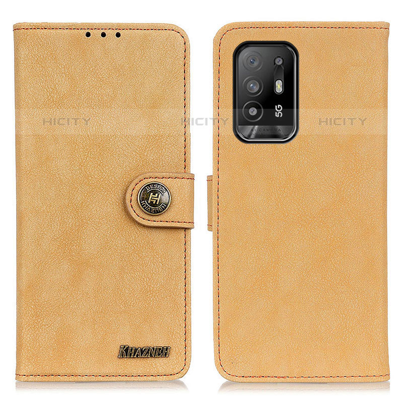 Coque Portefeuille Livre Cuir Etui Clapet A01D pour Oppo A94 5G Or Plus