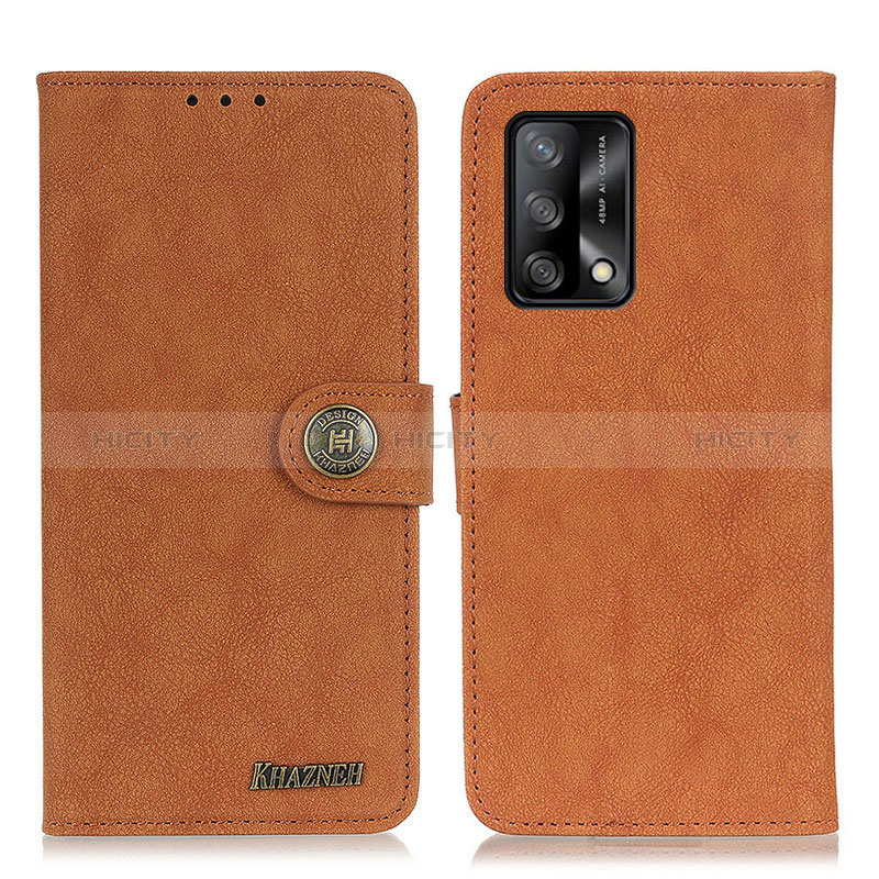 Coque Portefeuille Livre Cuir Etui Clapet A01D pour Oppo A95 4G Marron Plus