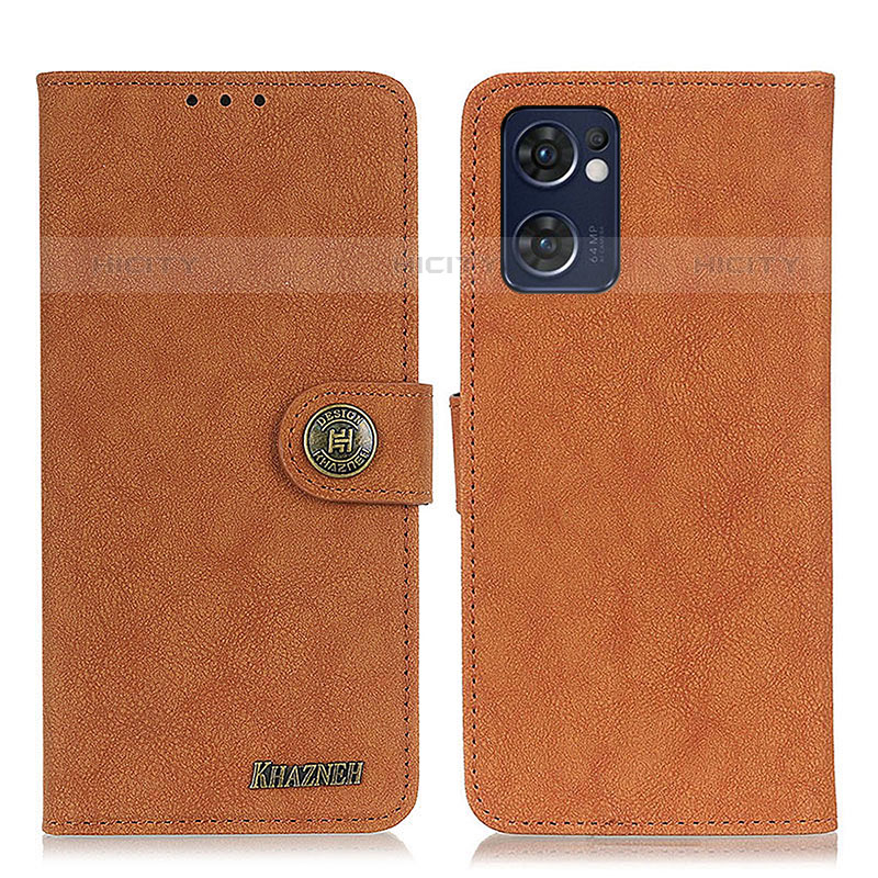 Coque Portefeuille Livre Cuir Etui Clapet A01D pour Oppo Reno7 5G Marron Plus