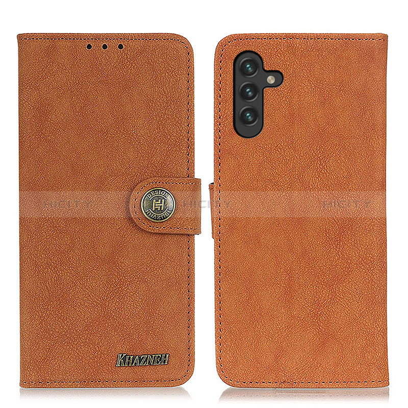 Coque Portefeuille Livre Cuir Etui Clapet A01D pour Samsung Galaxy A04s Marron Plus