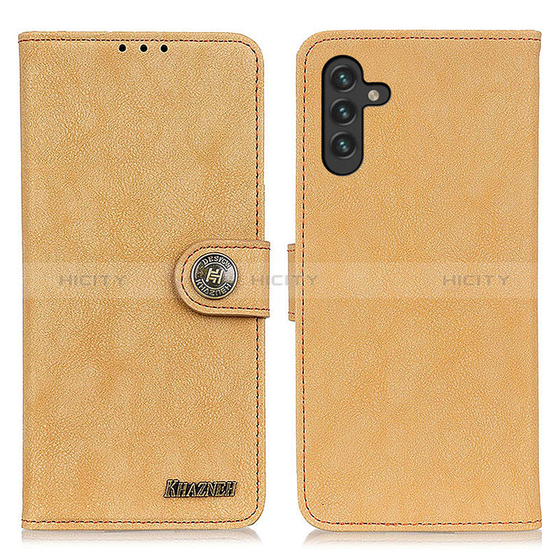 Coque Portefeuille Livre Cuir Etui Clapet A01D pour Samsung Galaxy A04s Or Plus