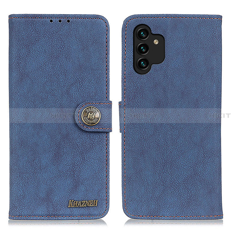 Coque Portefeuille Livre Cuir Etui Clapet A01D pour Samsung Galaxy A13 4G Bleu Plus