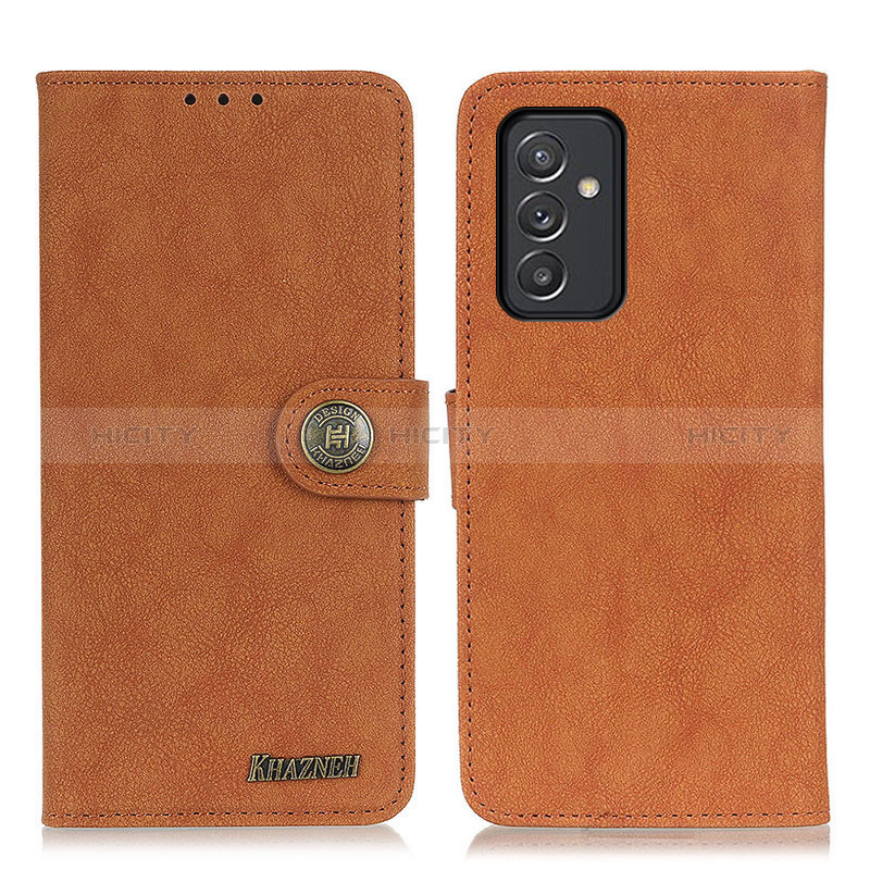 Coque Portefeuille Livre Cuir Etui Clapet A01D pour Samsung Galaxy A15 4G Marron Plus