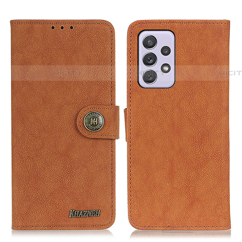 Coque Portefeuille Livre Cuir Etui Clapet A01D pour Samsung Galaxy A73 5G Marron Plus