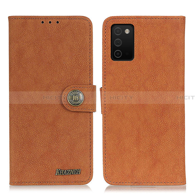 Coque Portefeuille Livre Cuir Etui Clapet A01D pour Samsung Galaxy F02S SM-E025F Marron Plus
