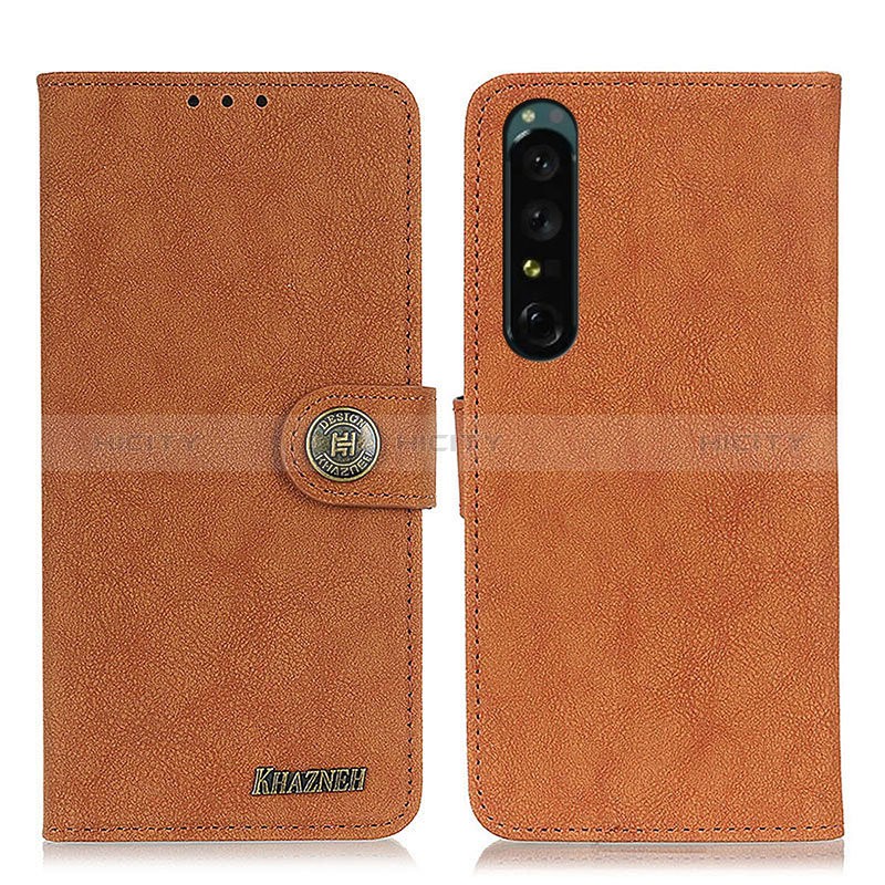 Coque Portefeuille Livre Cuir Etui Clapet A01D pour Sony Xperia 1 IV SO-51C Marron Plus