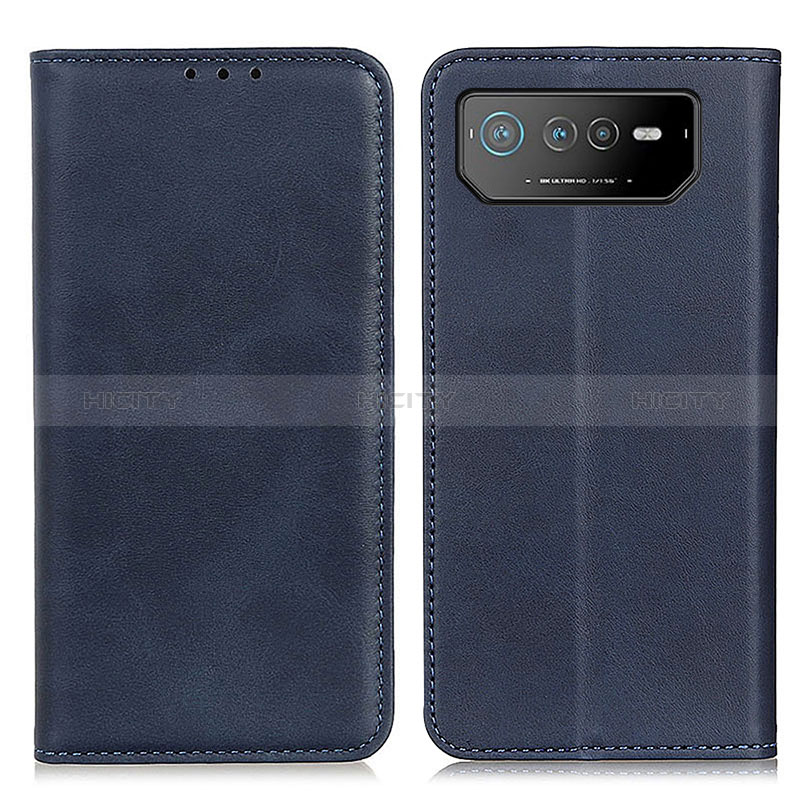 Coque Portefeuille Livre Cuir Etui Clapet A02D pour Asus ROG Phone 6 Bleu Plus