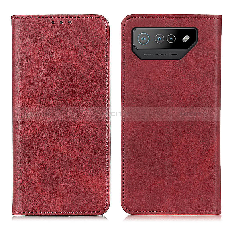 Coque Portefeuille Livre Cuir Etui Clapet A02D pour Asus ROG Phone 7 Rouge Plus