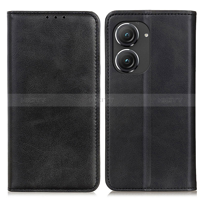 Coque Portefeuille Livre Cuir Etui Clapet A02D pour Asus Zenfone 9 Noir Plus