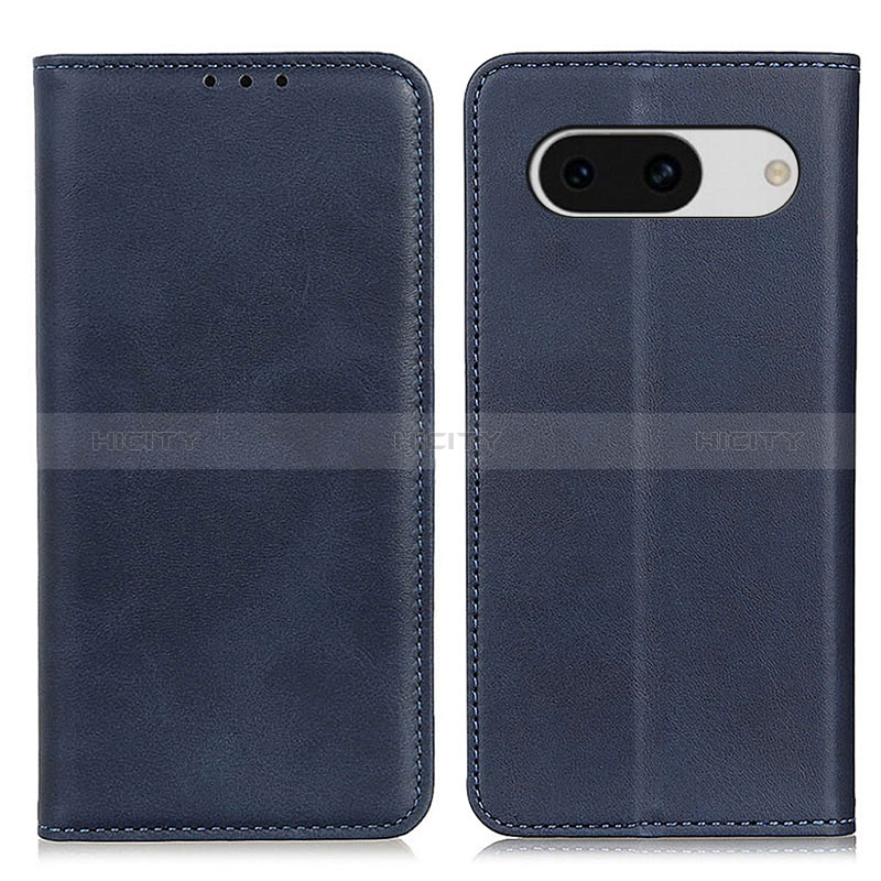 Coque Portefeuille Livre Cuir Etui Clapet A02D pour Google Pixel 8a 5G Bleu Plus