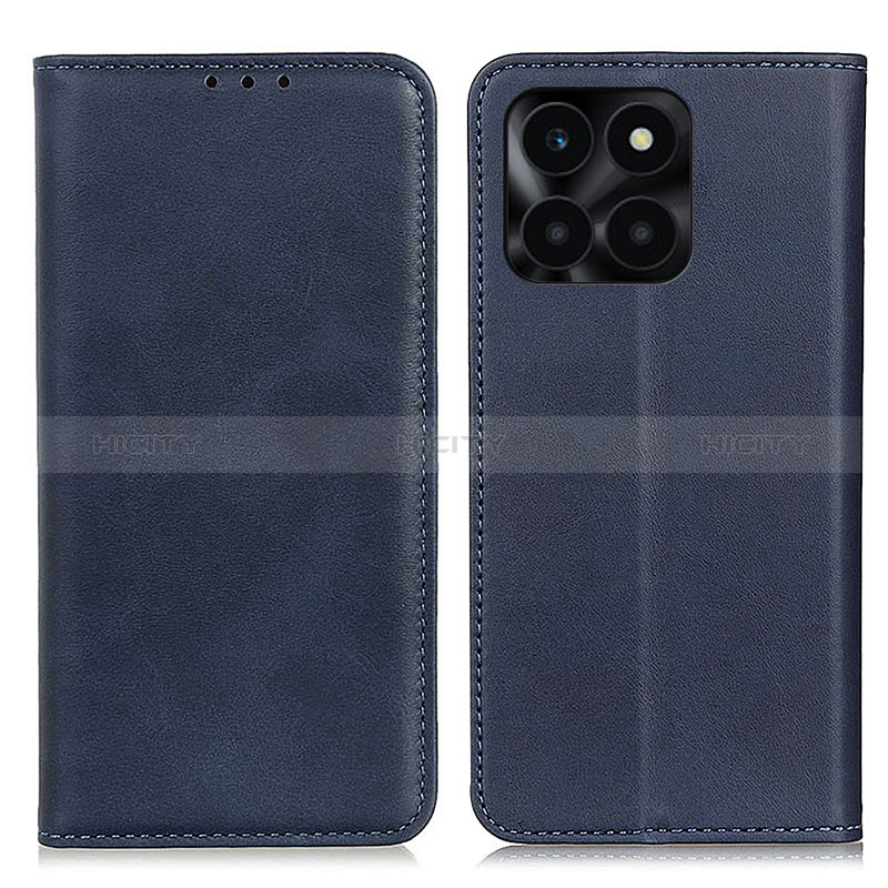 Coque Portefeuille Livre Cuir Etui Clapet A02D pour Huawei Honor X6a Bleu Plus