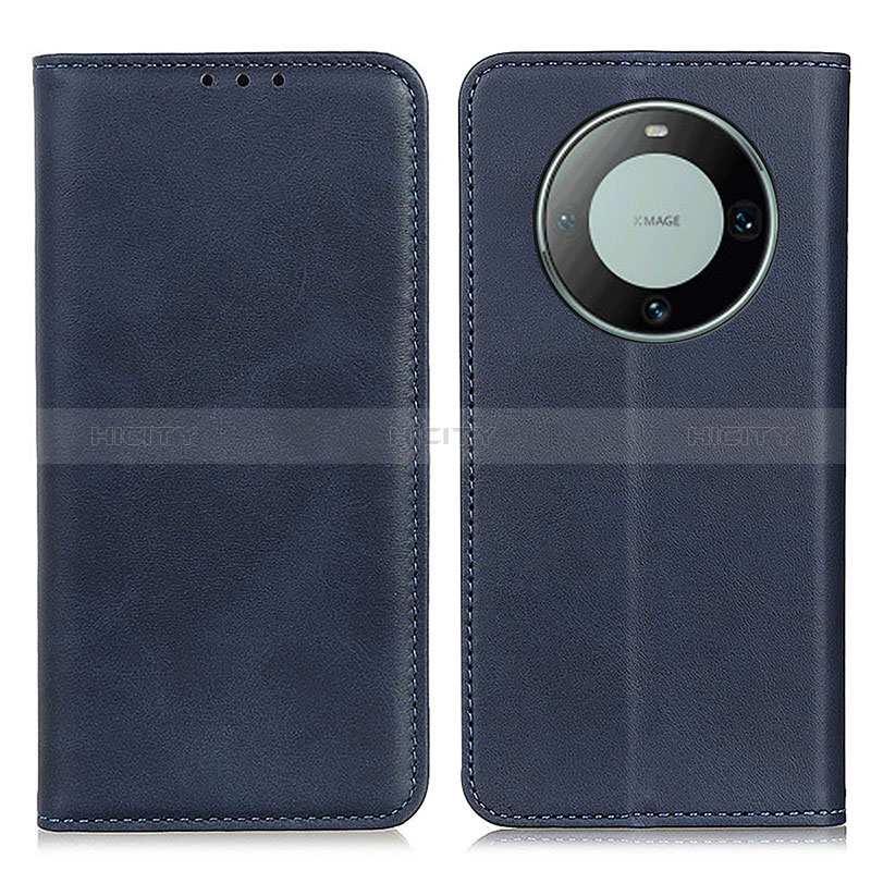 Coque Portefeuille Livre Cuir Etui Clapet A02D pour Huawei Mate 60 Bleu Plus