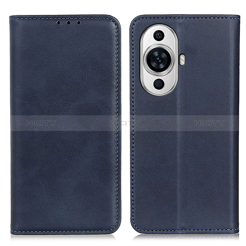 Coque Portefeuille Livre Cuir Etui Clapet A02D pour Huawei Nova 11 Bleu Plus