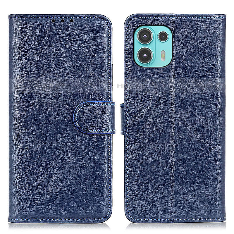 Coque Portefeuille Livre Cuir Etui Clapet A02D pour Motorola Moto Edge 20 Lite 5G Bleu Plus