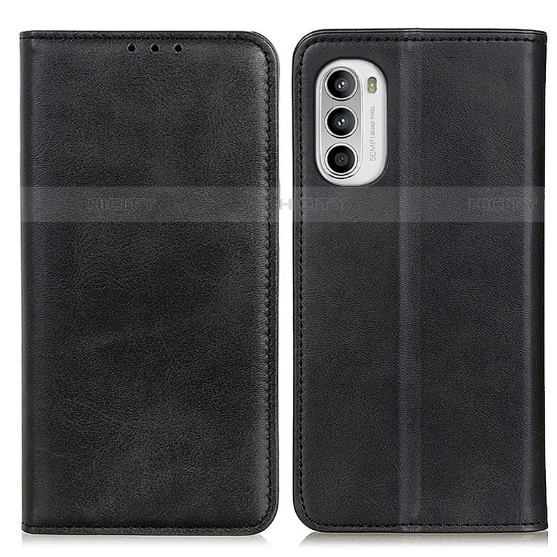 Coque Portefeuille Livre Cuir Etui Clapet A02D pour Motorola Moto Edge (2022) 5G Noir Plus