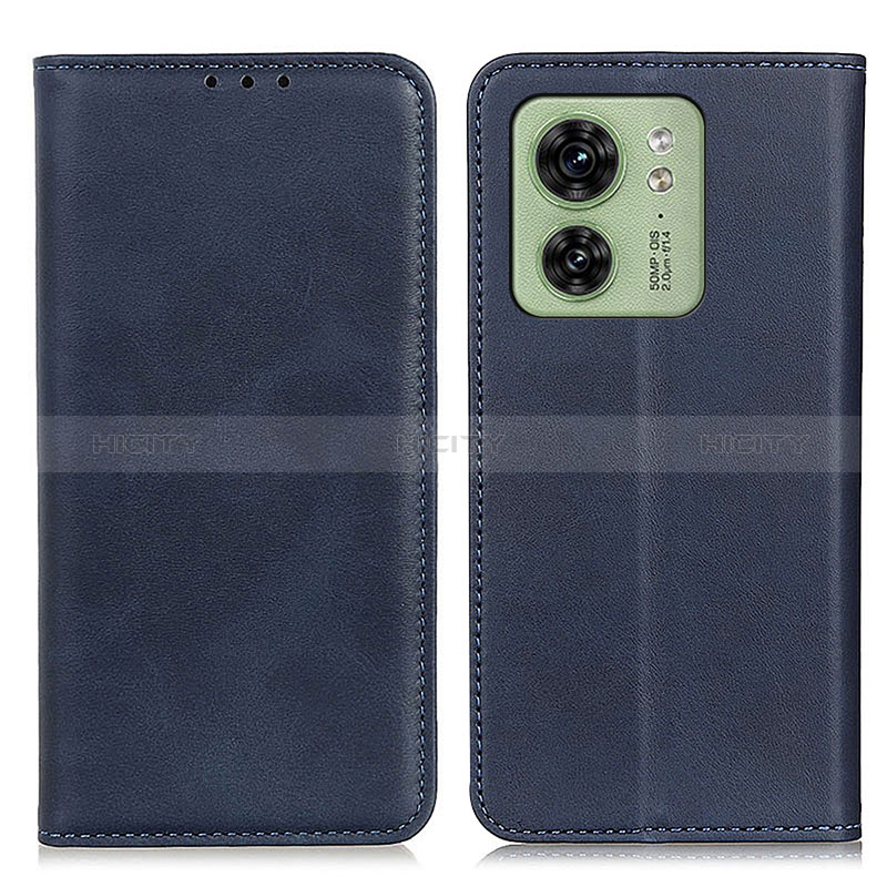 Coque Portefeuille Livre Cuir Etui Clapet A02D pour Motorola Moto Edge (2023) 5G Bleu Plus