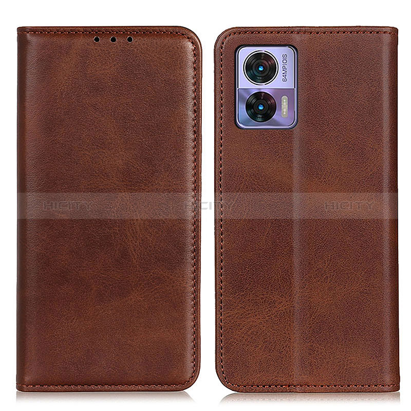 Coque Portefeuille Livre Cuir Etui Clapet A02D pour Motorola Moto Edge 30 Lite 5G Marron Plus