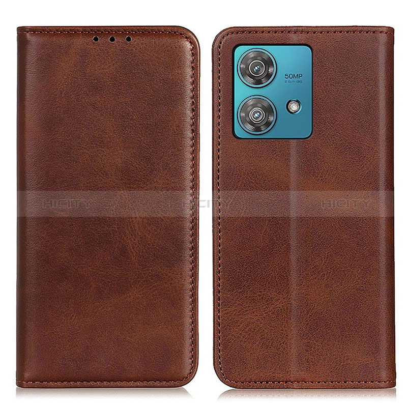 Coque Portefeuille Livre Cuir Etui Clapet A02D pour Motorola Moto Edge 40 Neo 5G Marron Plus