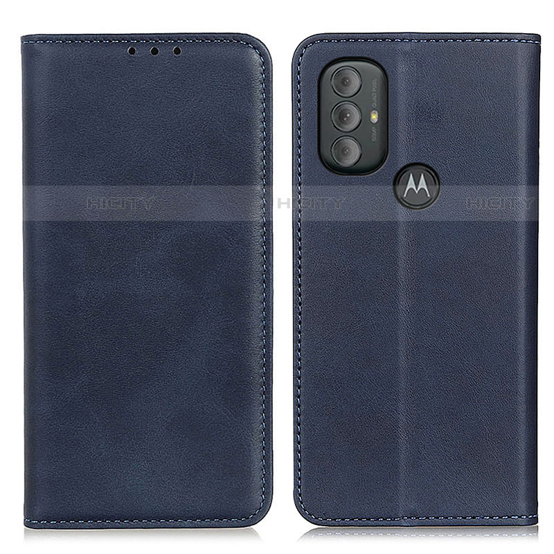 Coque Portefeuille Livre Cuir Etui Clapet A02D pour Motorola Moto G Play (2023) Bleu Plus