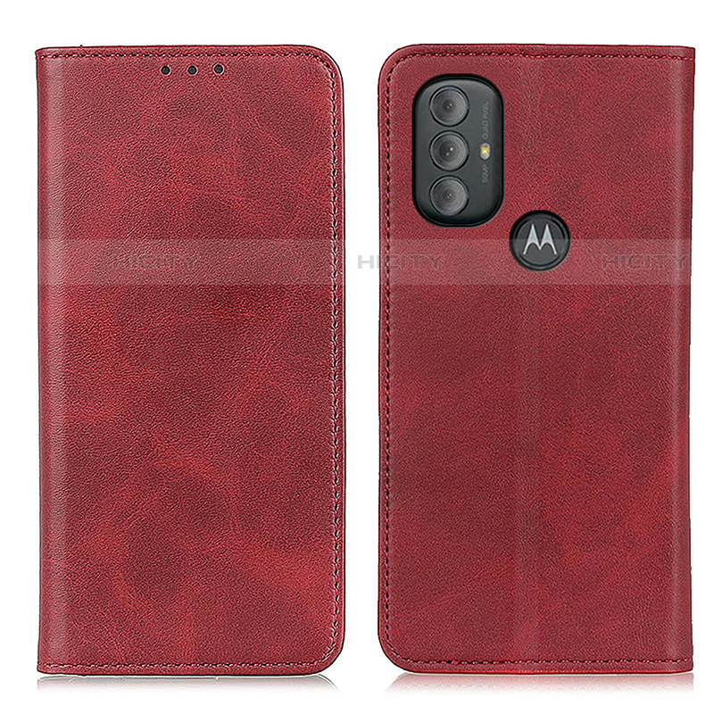 Coque Portefeuille Livre Cuir Etui Clapet A02D pour Motorola Moto G Play (2023) Rouge Plus