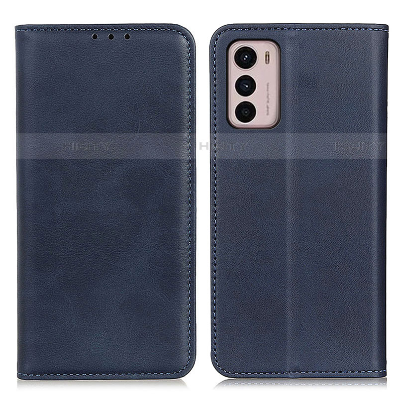 Coque Portefeuille Livre Cuir Etui Clapet A02D pour Motorola Moto G42 Bleu Plus