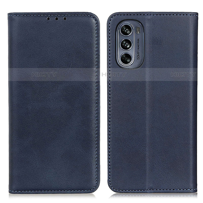 Coque Portefeuille Livre Cuir Etui Clapet A02D pour Motorola Moto G62 5G Bleu Plus