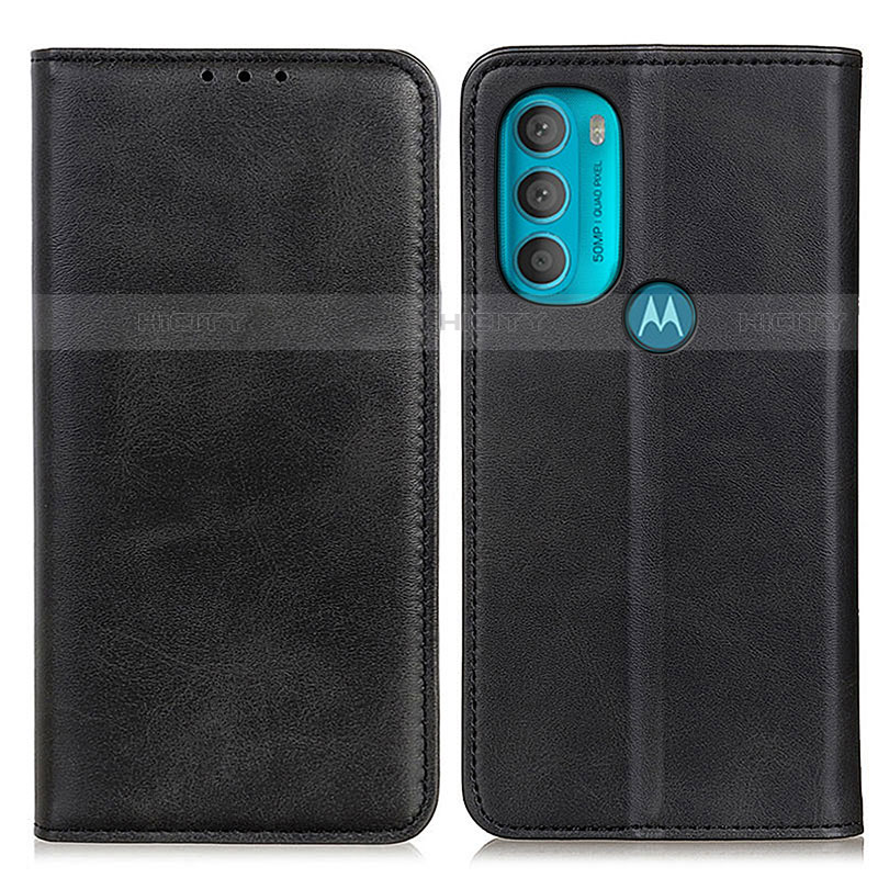 Coque Portefeuille Livre Cuir Etui Clapet A02D pour Motorola Moto G71 5G Noir Plus