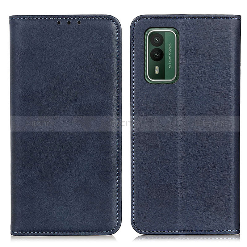 Coque Portefeuille Livre Cuir Etui Clapet A02D pour Nokia XR21 Bleu Plus