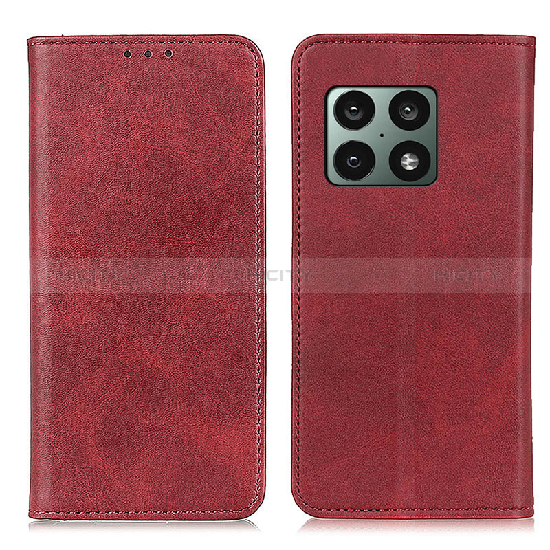 Coque Portefeuille Livre Cuir Etui Clapet A02D pour OnePlus 10 Pro 5G Rouge Plus