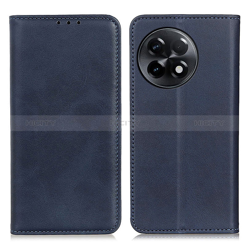 Coque Portefeuille Livre Cuir Etui Clapet A02D pour OnePlus 11R 5G Bleu Plus