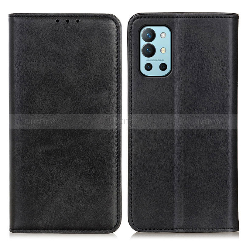 Coque Portefeuille Livre Cuir Etui Clapet A02D pour OnePlus 9R 5G Noir Plus