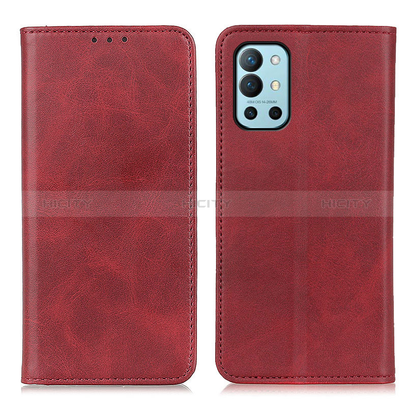 Coque Portefeuille Livre Cuir Etui Clapet A02D pour OnePlus 9R 5G Rouge Plus